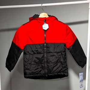 Whales Tail Outerwear Boys Size 4 Red and Black With Inside Name Tage! Brand Ne